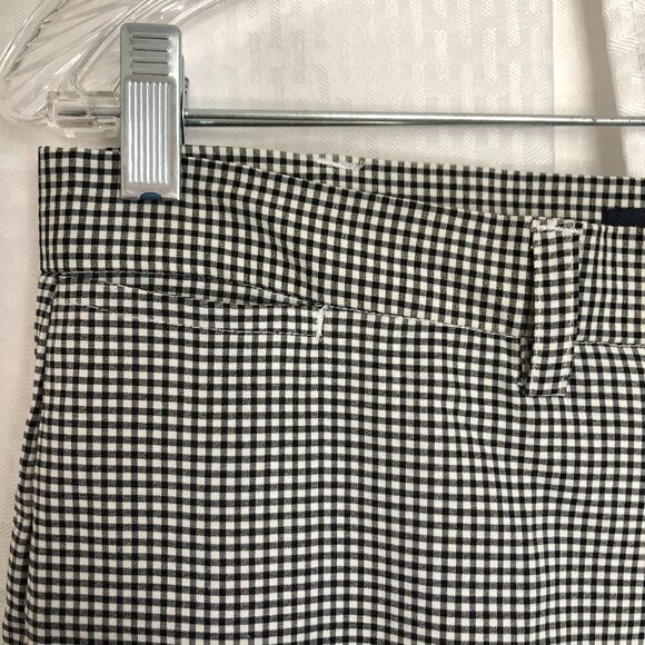 Bill Blass Trousers High Rise Cuffed Black and White Check Vintage. Size 14 - Picture 5 of 10